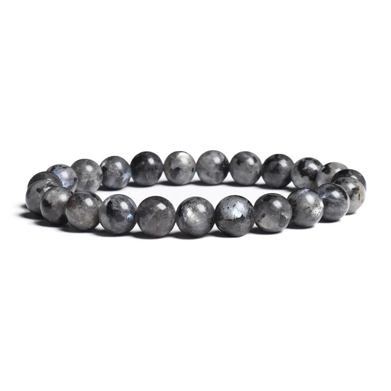 Natural Black Labradorite Bracelet - Silver Chains Canada đ