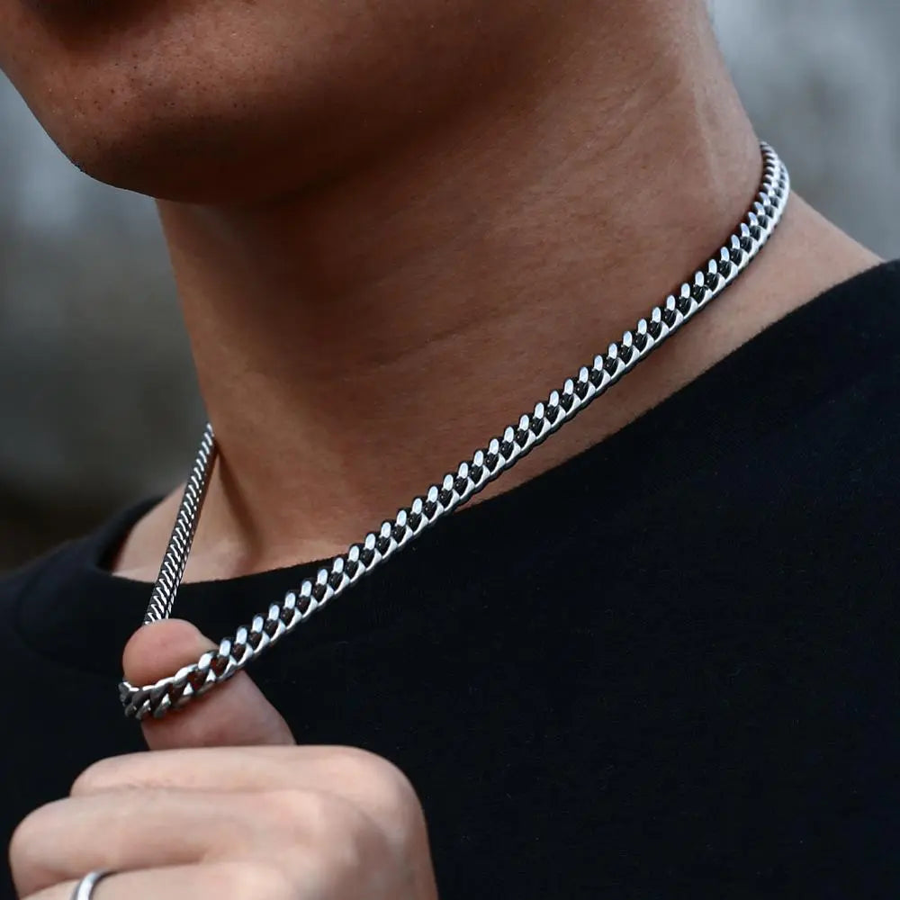 mens silver chain