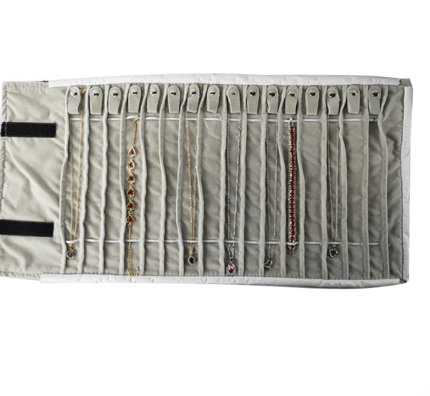 Black Velvet Jewelry Roll - Silver Chains Canada 🍁