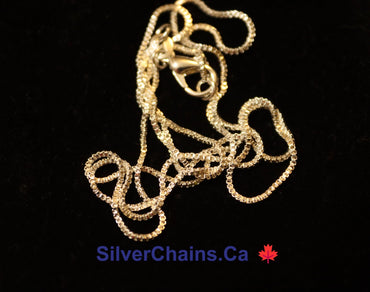 Box Chain Sterling 925 Silver - Silver Chains Canada 🍁
