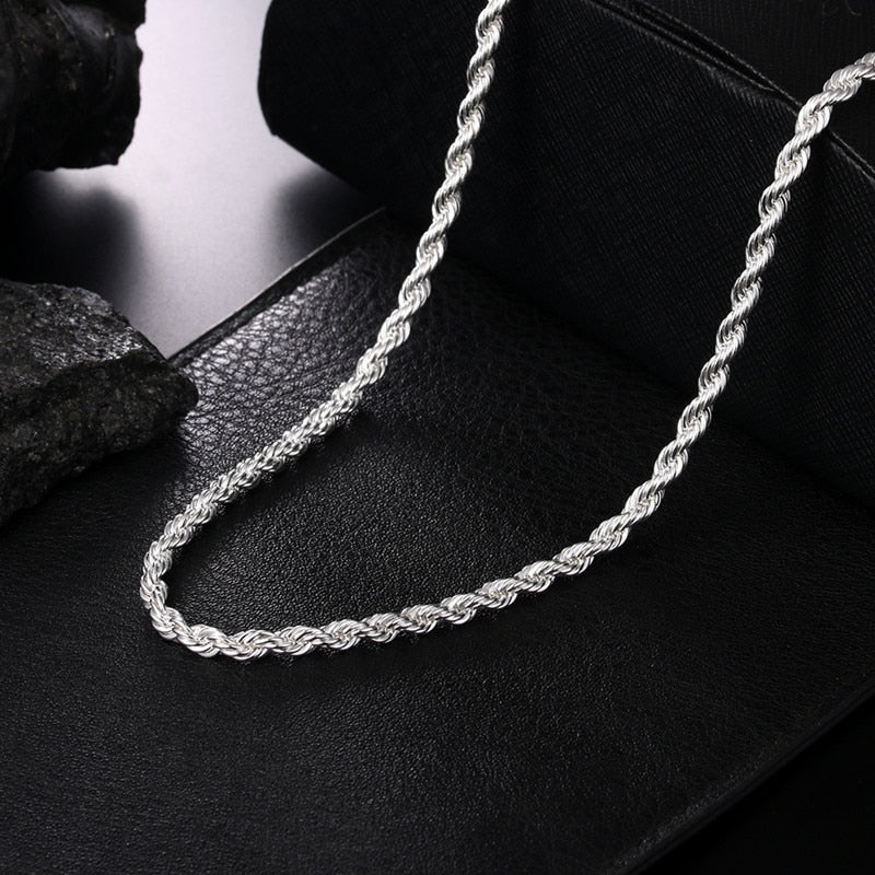 Rope Chain Sterling 925 Silver for Men – Silver Chains Canada 🍁