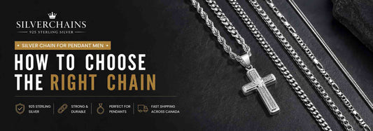 Best Silver Chains for Pendants: Men's Guide to Choosing the Right Chain - Silver Chains Canada 🍁
