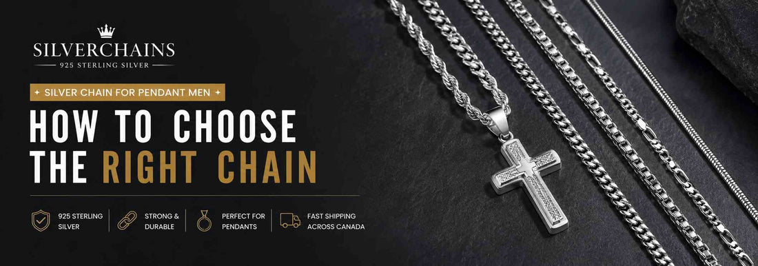 Best Silver Chains for Pendants: Men's Guide to Choosing the Right Chain - Silver Chains Canada 🍁