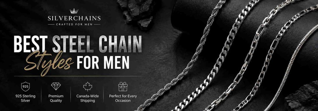 Best Steel Chain Styles for Men (2026 Guide) - Silver Chains Canada 🍁