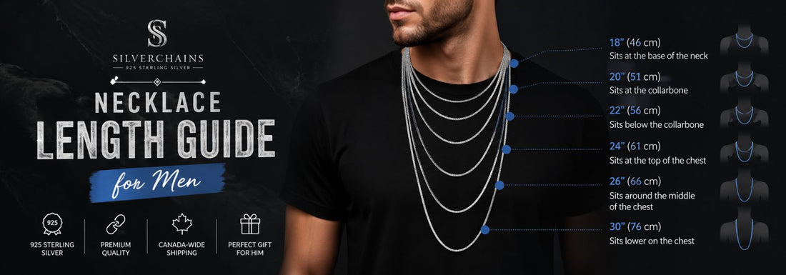 Necklace Length Guide: How to Choose the Right Chain Size in Canada - Silver Chains Canada 🍁