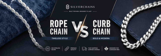 Rope Chain vs Curb Chain: Which Silver Chain Style Is Best for Men? - Silver Chains Canada 🍁