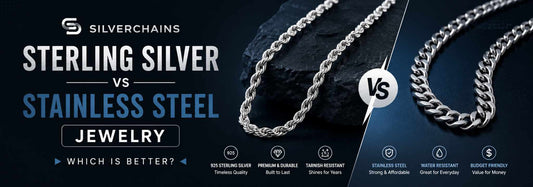 Sterling Silver vs Stainless Steel Jewelry: Which Is Better? - Silver Chains Canada 🍁