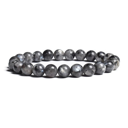 Natural Black Labradorite Bracelet - Silver Chains Canada 🍁