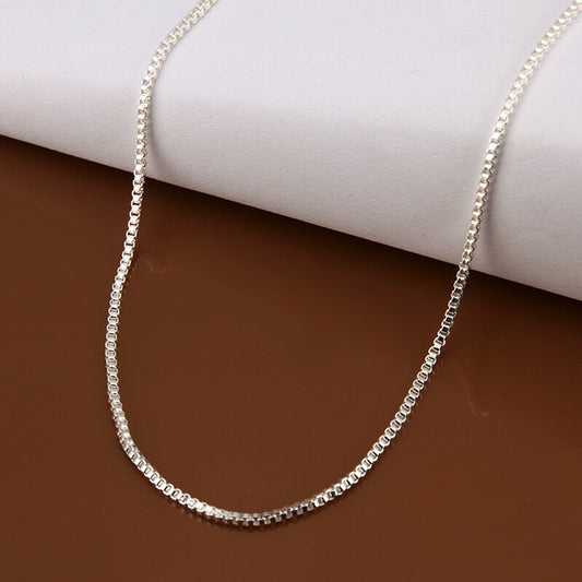 Box Chain Sterling 925 Silver