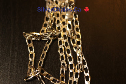 Curb Chain Sterling 925 Silver - Silver Chains Canada 🍁