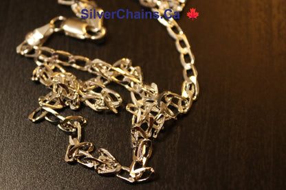 Curb Chain Sterling 925 Silver - Silver Chains Canada 🍁