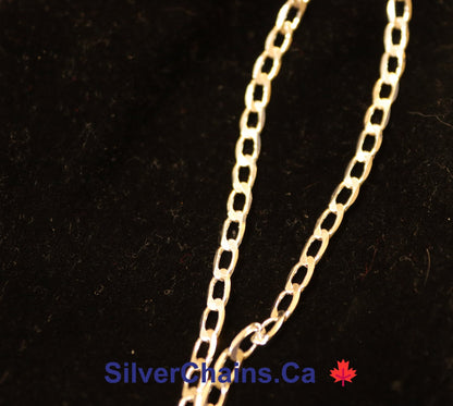 Curb Chain Sterling 925 Silver - Silver Chains Canada 🍁