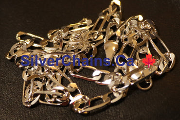 Figaro Chain Sterling 925 Silver - Silver Chains Canada 🍁