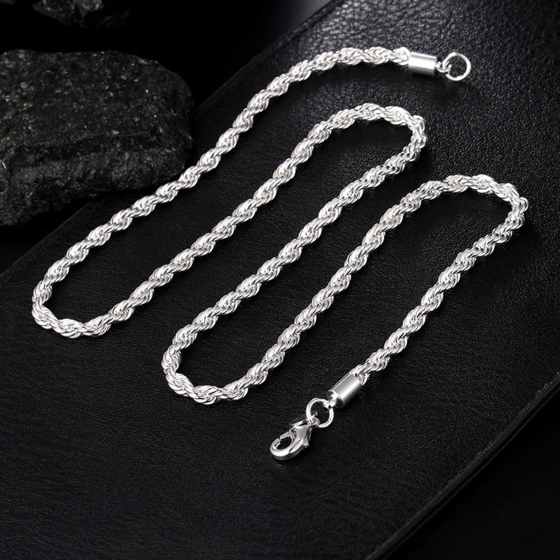 Rope Chain Sterling 925 Silver - Silver Chains Canada 🍁