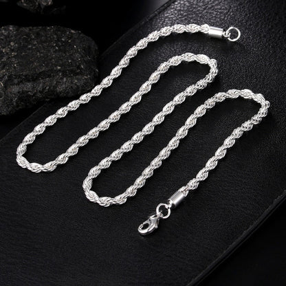 Rope Chain Sterling 925 Silver - Silver Chains Canada 🍁