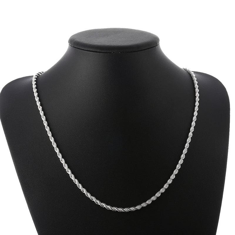 Rope Chain Sterling 925 Silver for Men – Silver Chains Canada 🍁
