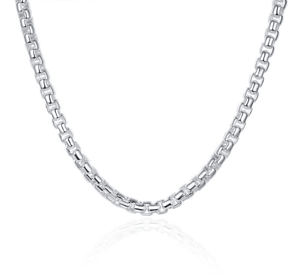 Round Box Chain Sterling 925 Silver - Silver Chains Canada 🍁