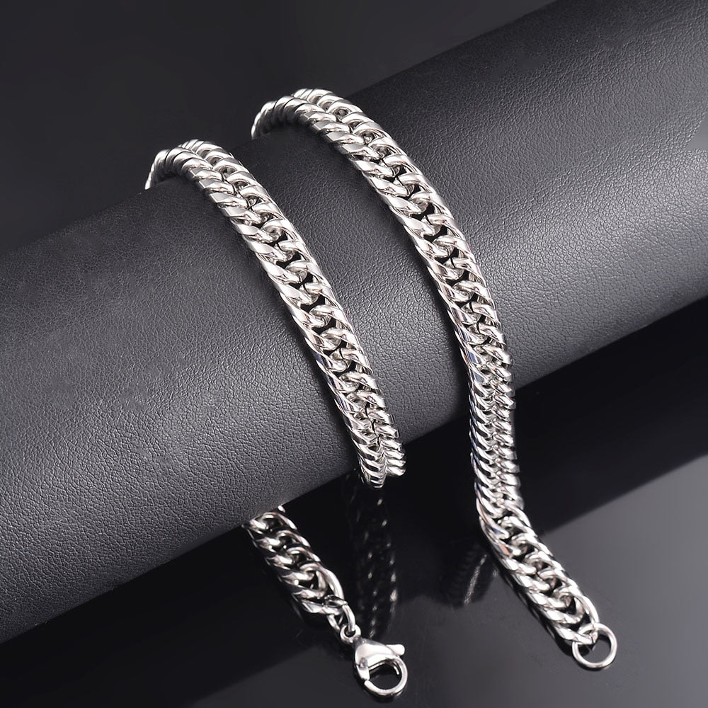 Steel Cuban Chain - Silver Chains Canada 🍁