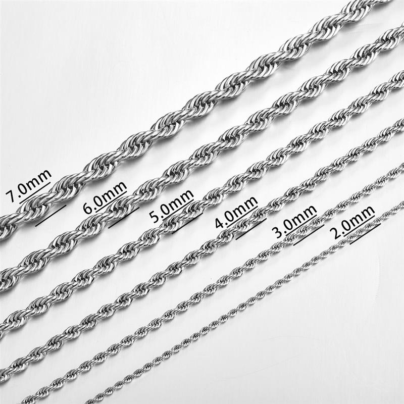 Steel Rope Chain - Silver Chains Canada 🍁