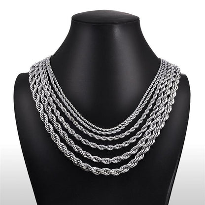 Steel Rope Chain - Silver Chains Canada 🍁